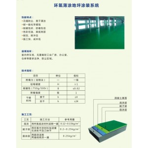 地坪解决方案1：环氧薄涂地坪涂装系统