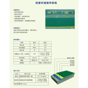 地坪解决方案13：抗紫外线地坪系统